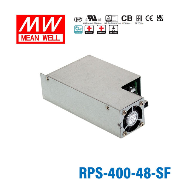 Mean Well RPS-400-48-SF Green Power Supply W 48V 5.3A - Medical Power Supply