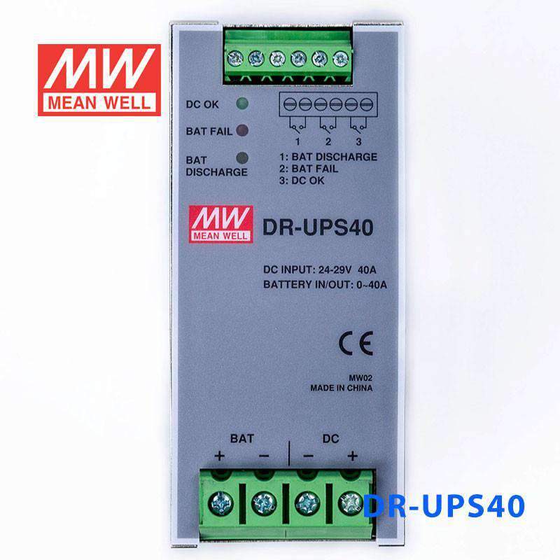 Mean Well DR-UPS40 DC UPS Module Power 40A Supply  - DIN Rail - PHOTO 2