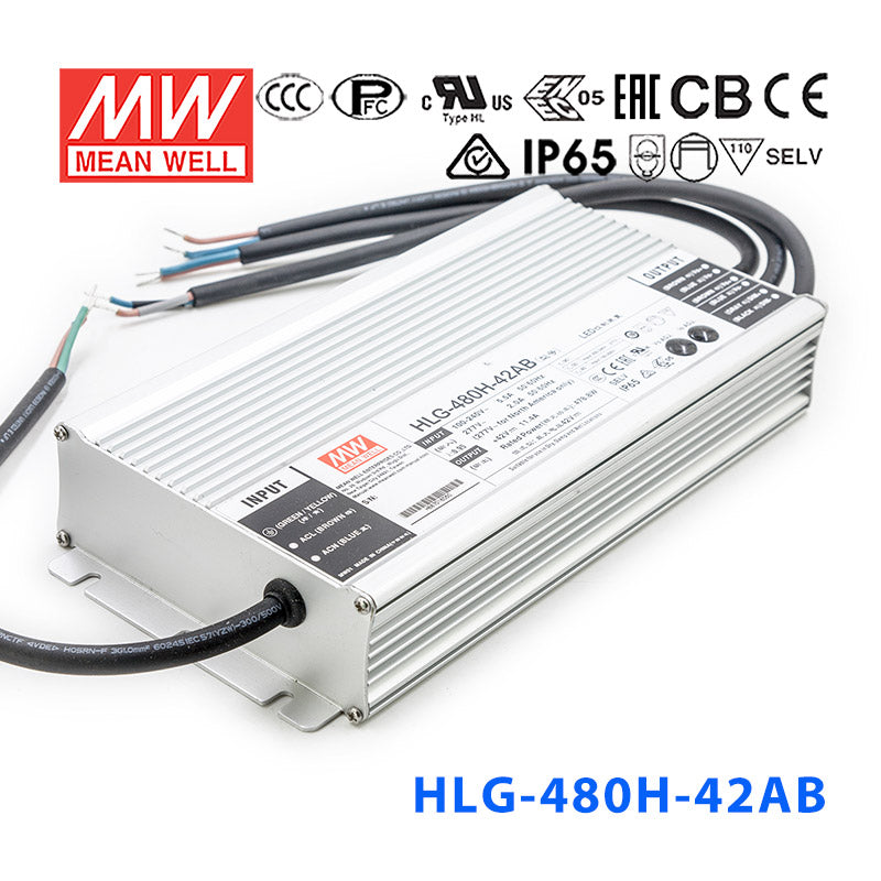 Mean Well HLG-480H-24AB Power Supply 480W 24V - Adjustable and Dimmable