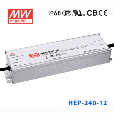 Mean Well HEP-240-12A Power Supply 192W 12V 16A