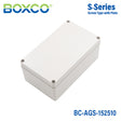Boxco S-Series 5.91 x 9.84 x 3.94 Inches(150x250x100mm) Plastic Enclosure, IP67, IK08, ABS, Grey Cover, Screw Type