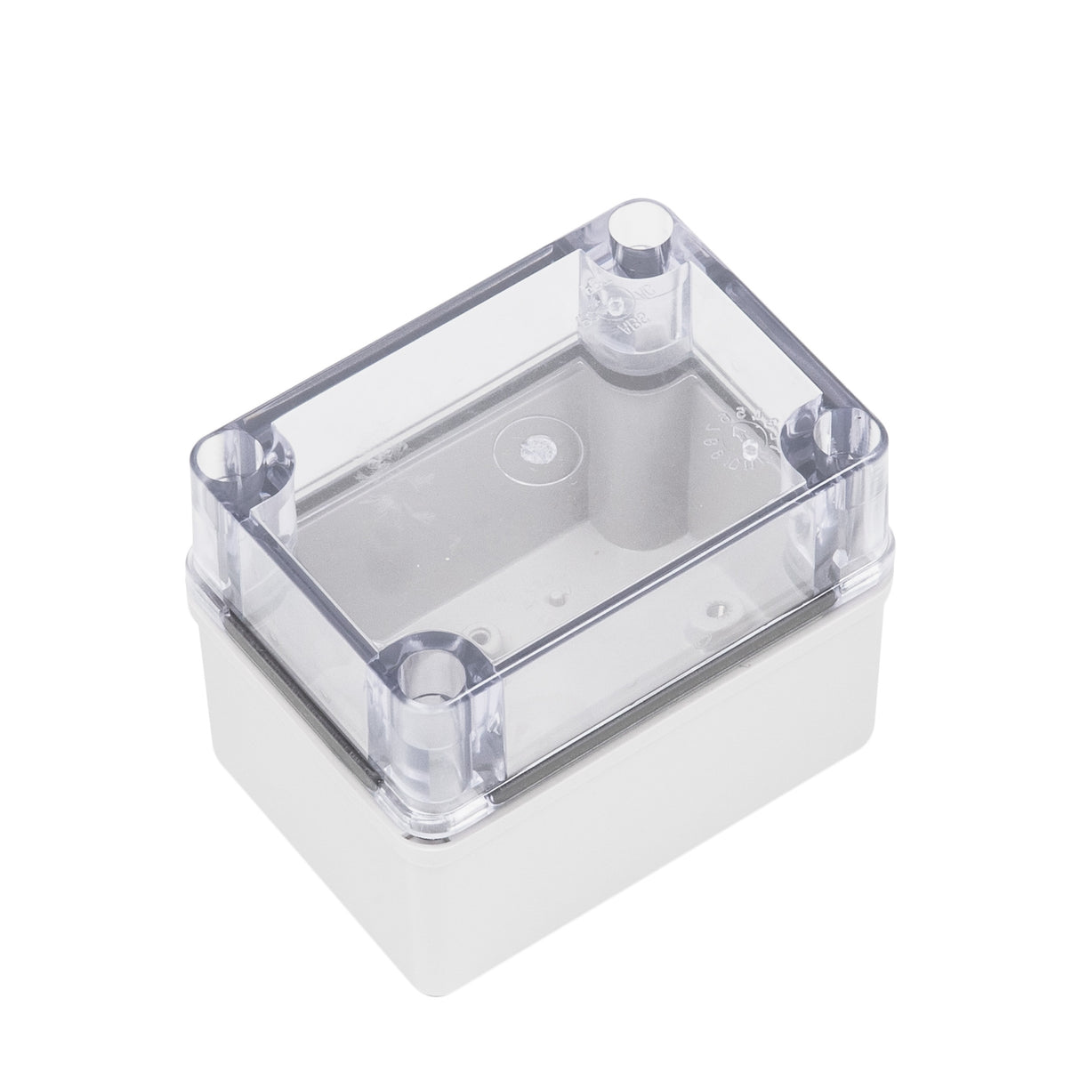 Boxco S-Series 3.15 x 4.33 x 3.35 Inches(80 x 110 x 85mm) Plastic Enclosure, IP67, IK08, PC, Transparent Cover, Screw Type - PHOTO 3
