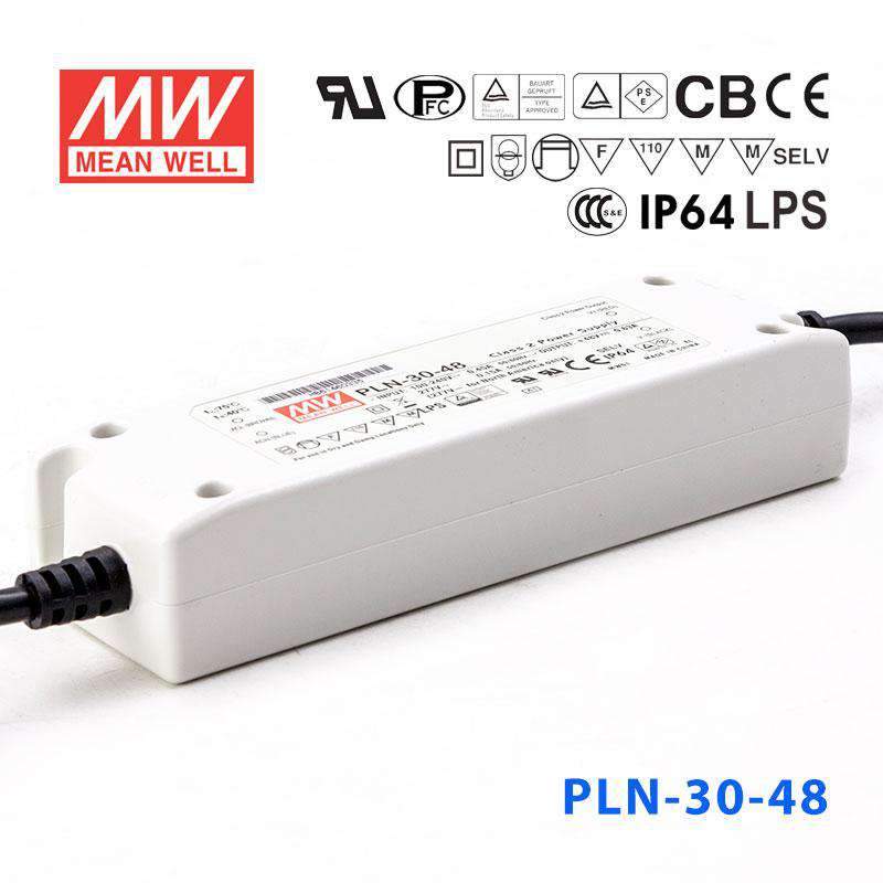 Mean Well PLN-30-48 Power Supply 30W 48V - IP64 630mA