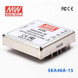 Mean Well SKA40A-15 DC-DC Converter - 35W - 9~18V in 15V out 2.67A