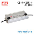 Mean Well HLG-480H-24B Power Supply 480W 24V- Dimmable 20A