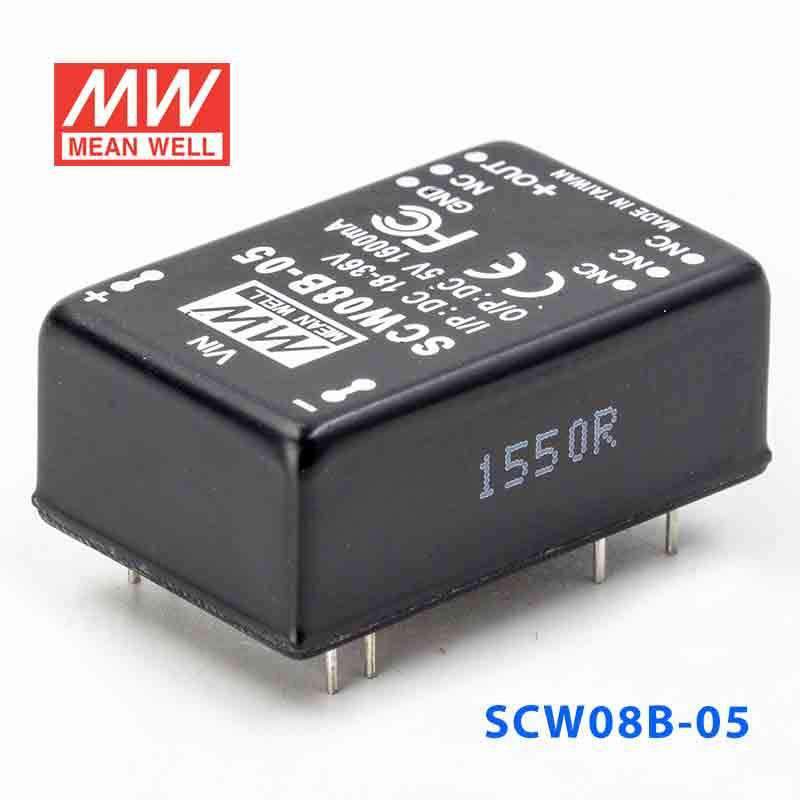 Mean Well SCW08B-05 DC-DC Converter - 8W 18~36V DC in 5V out - PHOTO 1