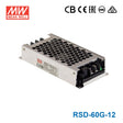 Mean Well RSD-60G-12 DC-DC Converter - 30W - 9~36V in 12V out 5A