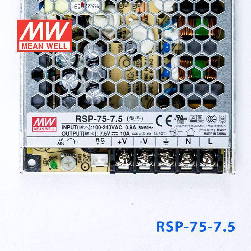 Mean Well RSP-75-7.5 Power Supply 75W 7.5V - PHOTO 2