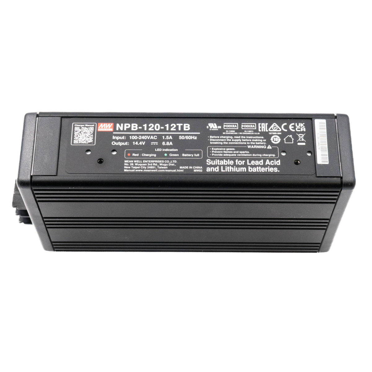Mean Well NPB-120-12TB Battery Charger 120W 12V with Terminal Block 6.8A - PHOTO 1