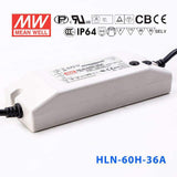 Mean Well HLN-60H-36A Power Supply 60W 36V - IP64, Adjustable