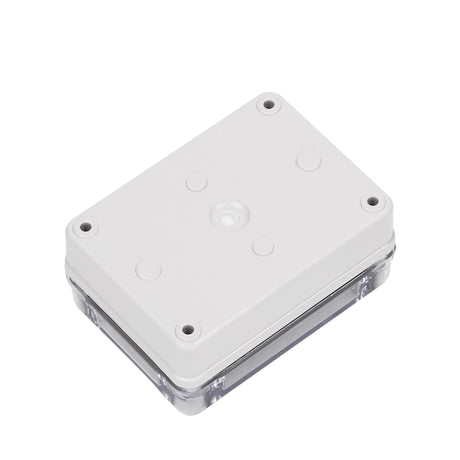 Boxco S-Series 3.15 x 4.33 x 1.77 Inches(80x110x45mm) Plastic Enclosure, IP67, IK08, ABS, Transparent Cover, Screw Type - PHOTO 1