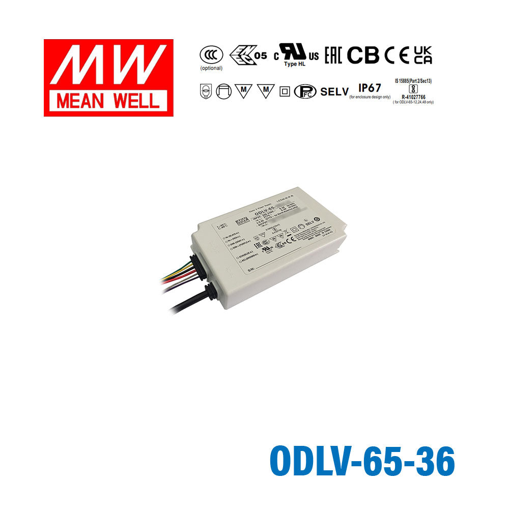Mean Well ODLV-65-36 Power Supply 65W 36V, Dimmable