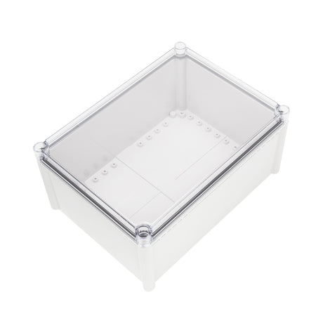 Boxco S-Series 11.02 x 14.96 x 7.09 Inches(280x380x180mm) Plastic Enclosure, IP67, IK08, ABS, Transparent Cover, Screw Type - PHOTO 1