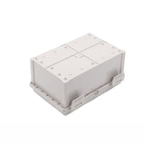 Boxco Q-Series 7.87 x 11.81 x 5.51 Inches(200 x 300 x 140mm) Plastic Enclosure, IP67, IK08, ABS, Grey Cover, Hinge Type with Plate - PHOTO 1