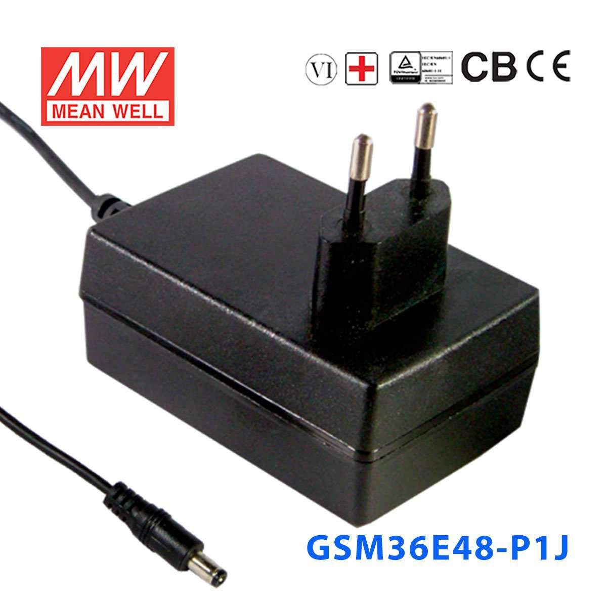 Mean Well GSM36E48-P1J Power Supply 36W 48V 750mA
