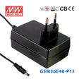 Mean Well GSM36E48-P1J Power Supply 36W 48V 750mA