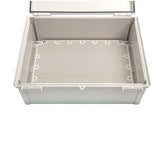 Boxco Q-Series 13.78 x 17.72 x 7.87 Inches(350 x 450 x 200mm) Plastic Enclosure, IP67, IK08, ABS, Transparent Cover, Plastic Hinge and Latch Type - PHOTO 2