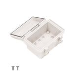 Boxco P-Series 6.30 x 8.27 x 5.12 Inches(160 x 210 x 130mm) Plastic Enclosure, IP67, IK08, PC, Grey Cover, Molded Hinge and Latch Type - PHOTO 3