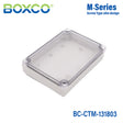 Boxco M-Series 5.12 x 7.09 x 1.38 Inches(130 x 180 x 35mm) Plastic Enclosure, IP67, IK08, PC, Transparent Cover, Screw Type