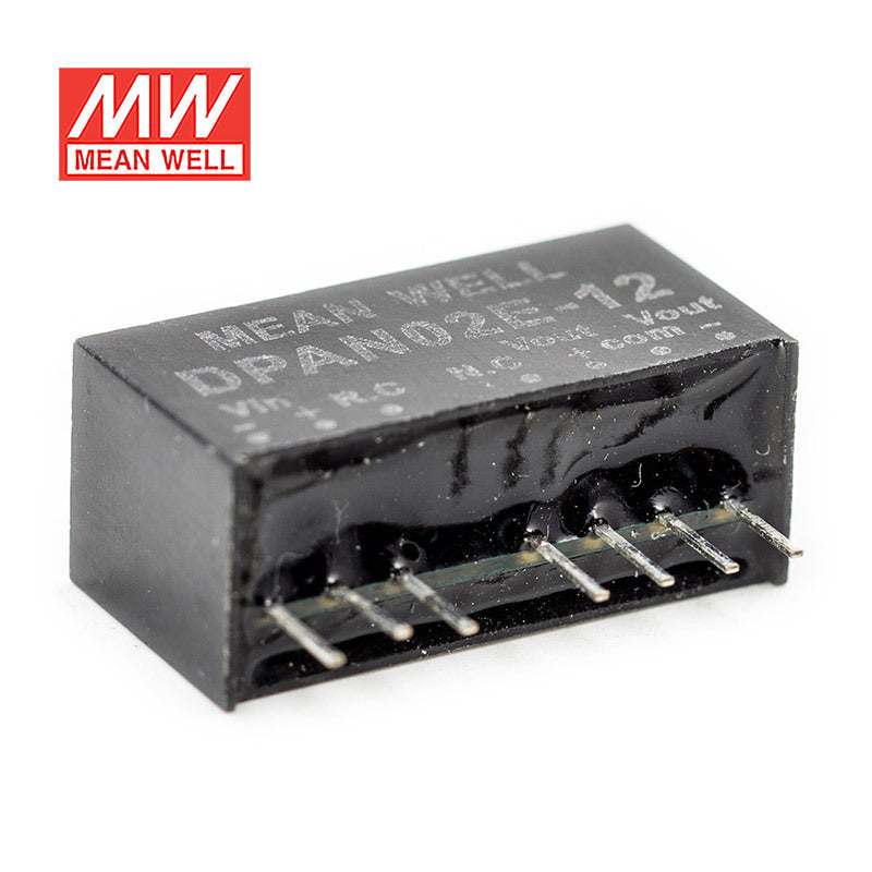 Mean Well DPAN02E-12 DC-DC Converter - 2W - 4.5~9V in ±12V out