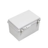 Boxco P-Series 7.87 x 11.81 x 7.09 Inches(200 x 300 x 180mm) Plastic Enclosure, IP67, IK08, ABS, Grey Cover, Molded Hinge and Latch Type - PHOTO 1