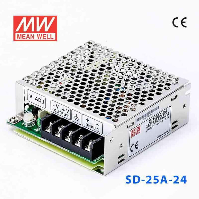 Mean Well SD-25A-24 DC-DC Converter - 25W - 9.2~18V in 24V out 1.1A