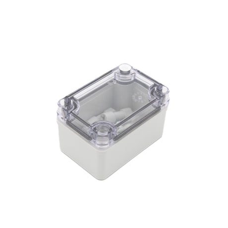 Boxco S-Series 2.56 x 3.74 x 2.17 Inches(65x95x55mm) Plastic Enclosure, IP67, IK08, ABS, Transparent Cover, Screw Type - PHOTO 1