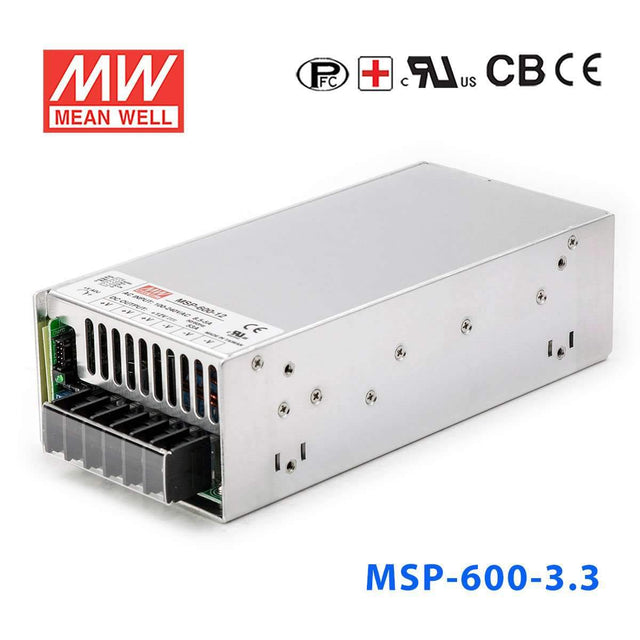 Mean Well MSP-600-3.3  Power Supply 396W 3.3V 120A