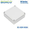 Boxco M-Series 7.09 x 7.09 x 2.36 Inches(180 x 180 x 60mm) Plastic Enclosure, IP67, IK08, ABS, Grey Cover, Screw Type