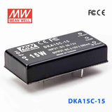 Mean Well DKA15C-15 DC-DC Converter - 15W - 36~72V in ±15V out