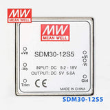 Mean Well SDM30-12S5 DC-DC Converter - 25W - 9.2~18V in 5V out - PHOTO 2