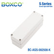Boxco S-Series 3.15 x 9.84 x 3.35 Inches(80 x 250 x 85mm) Plastic Enclosure, IP67, IK08, ABS, Grey Cover, Screw Type