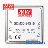 Mean Well SDM30-24S15 DC-DC Converter - 30W - 18~36V in 15V out 2A - PHOTO 2