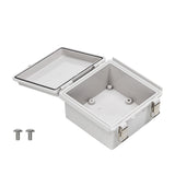 Boxco P-Series 5.91 x 5.91 x 3.54 Inches(150 x 150 x 90mm) Plastic Enclosure, IP67, IK08, PC, Grey Cover, Molded Hinge and Latch Type - PHOTO 3