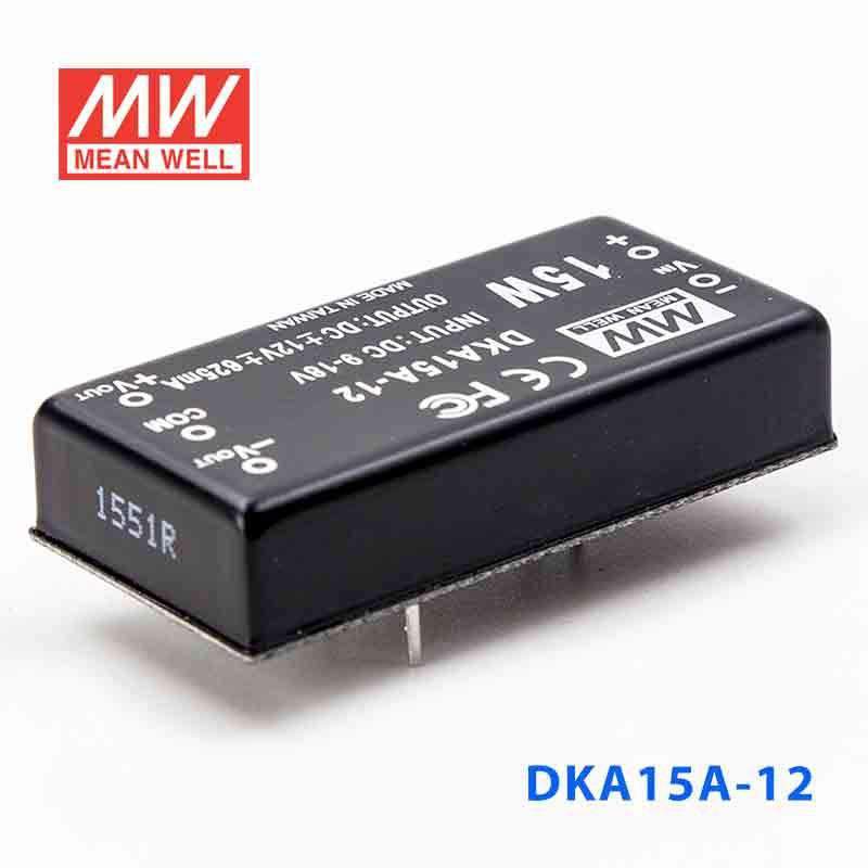 Mean Well DKA15A-12 DC-DC Converter - 15W - 9~18V in ±12V out - PHOTO 1