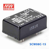 Mean Well SCW08C-15 DC-DC Converter - 8W 36~72V DC in 15V out - PHOTO 1