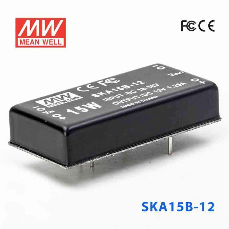 Mean Well SKA15B-12 DC-DC Converter - 15W - 18~36V in 12V out