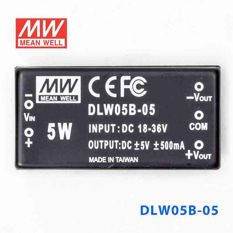 Mean Well DLW05B-05 DC-DC Converter - 5W - 18~36V in ±5V out - PHOTO 2