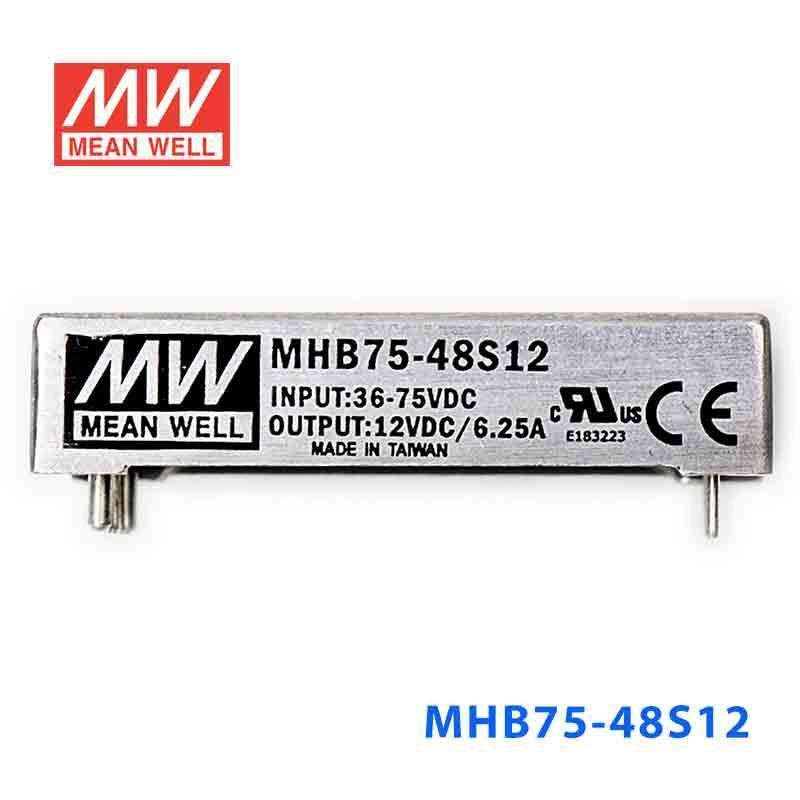 Mean Well MHB75-48S12 DC-DC Converter - 75W - 36~72V in 12V out - PHOTO 2