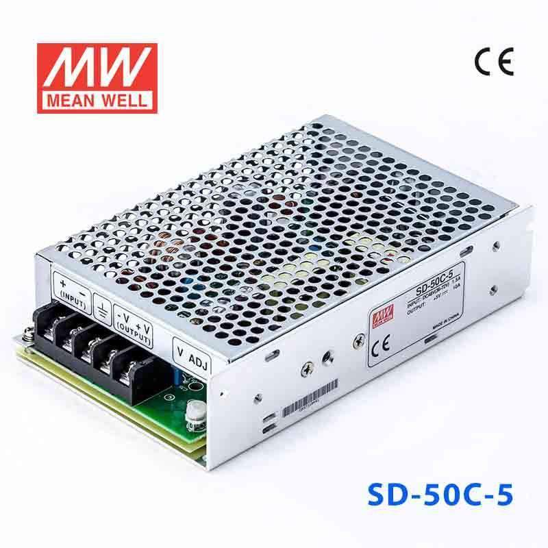 Mean Well SD-50C-5 DC-DC Converter - 50W - 36~72V in 5V out