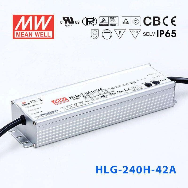 Mean Well HLG-240H-42A Power Supply 240W 42V - Adjustable