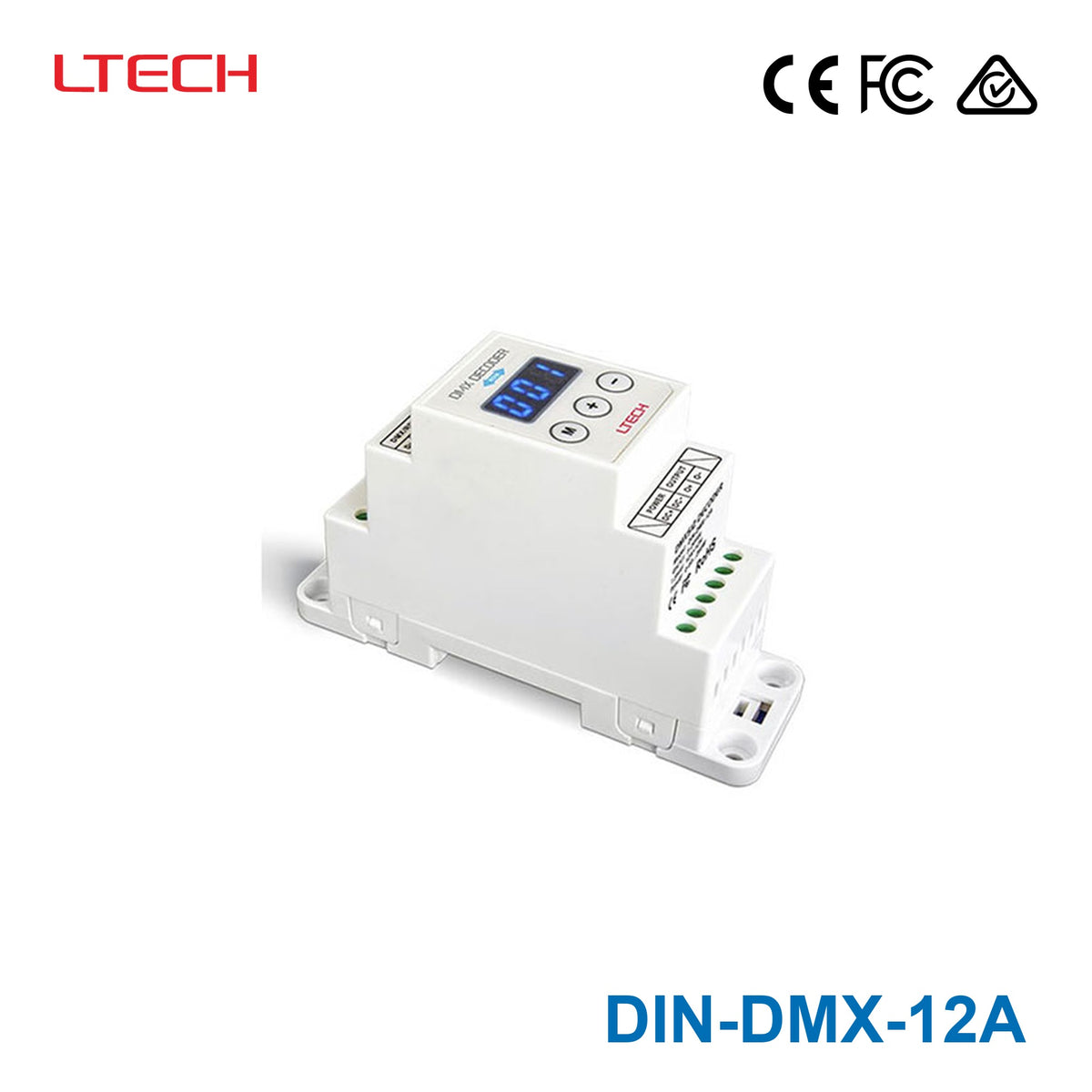 Ltech Din-Dmx-12A Din-Rail CV Decoder
