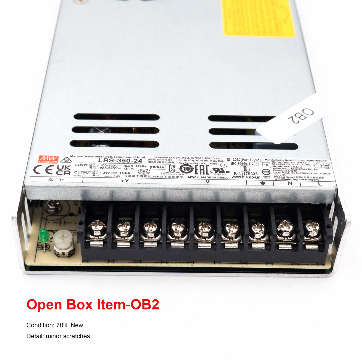 Mean Well LRS-350-24 Power Supply 350W 24V-Open Box