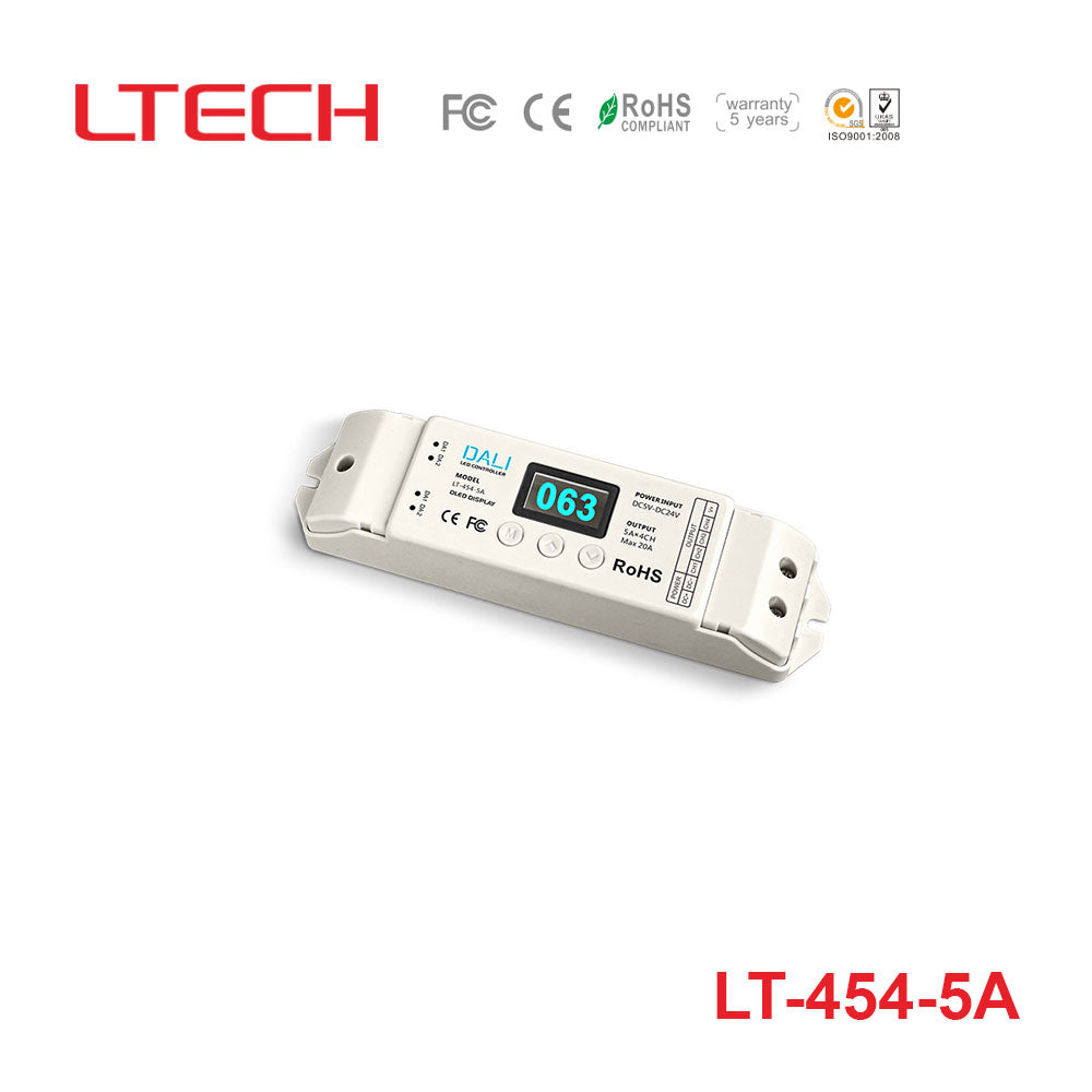 Ltech LT-454-5A Constant Voltage Controller - DALI RGBW