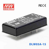 Mean Well DLW05A-15 DC-DC Converter - 5W - 9~18V in ±15V out