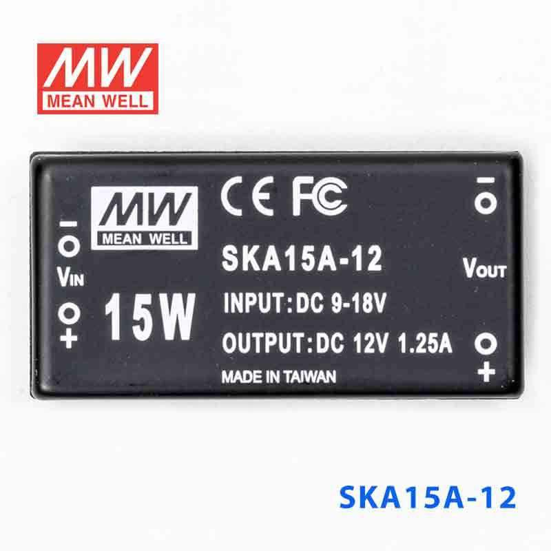 Mean Well SKA15A-12 DC-DC Converter - 9.9W - 9~18V in 12V out - PHOTO 2