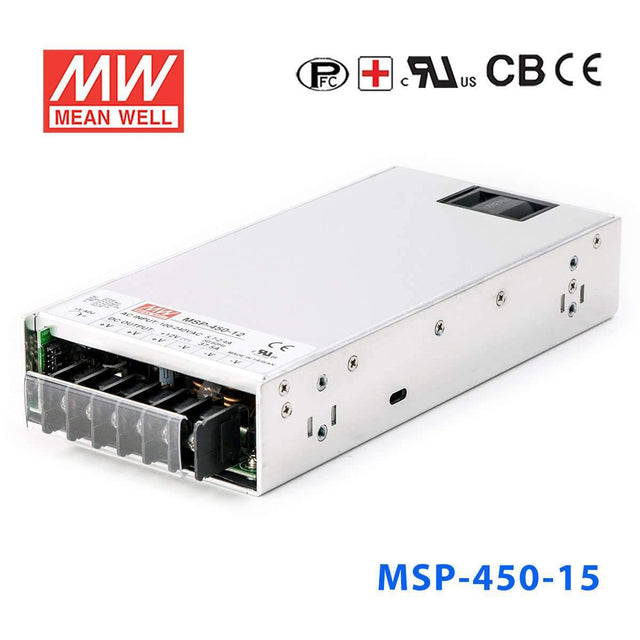 Mean Well MSP-450-15  Power Supply 450W 15V 30A