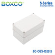 Boxco S-Series 9.84 x 5.91 x 5.12 Inches(150×250×130mm) Plastic Enclosure, IP67, IK08, PC, Grey Cover, Screw Type