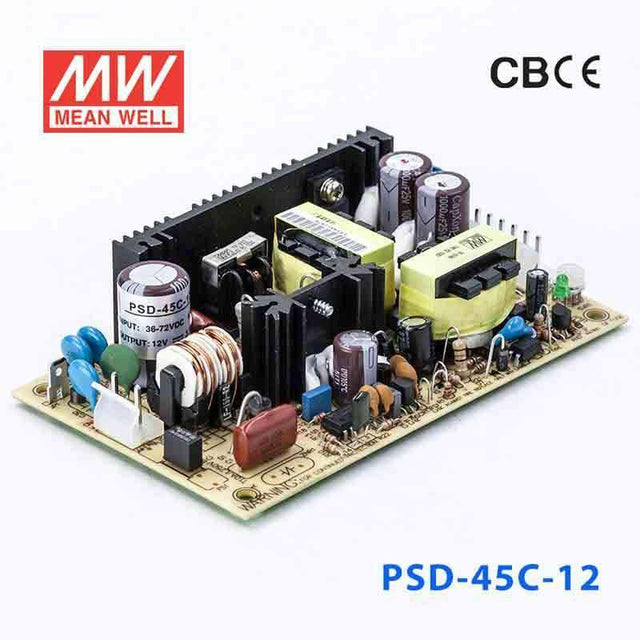 Mean Well PSD-45C-12 DC-DC Converter - 45W - 36~72V in 12V out