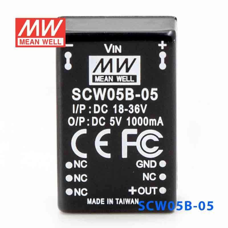 Mean Well SCW05B-05 DC-DC Converter - 5W 18~36V DC in 5V out - PHOTO 2